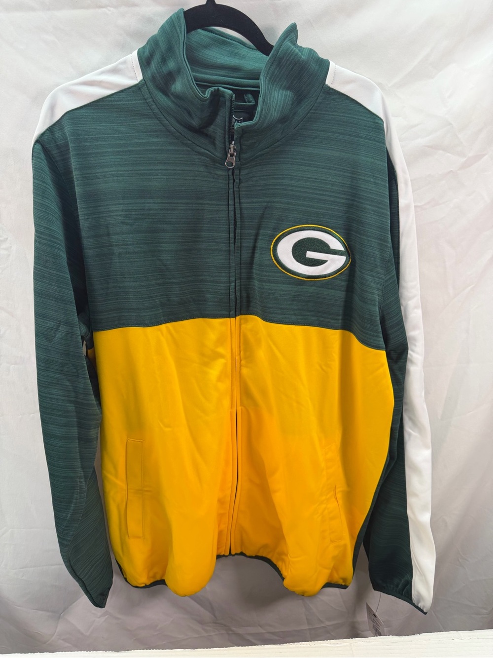 NFL Green Bay Packers Full Zip Track Jacket Size XL New With Tags